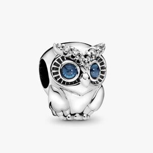 Authentic Pandora Sparkling Owl Charm - NWOT